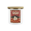 Purely Home Retro 1950s Style Sugar Canister - White Metal