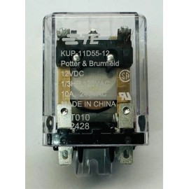 POTTER & BRUMFEILD TE Potter & Brumfield KUP-11D55 Relays 12VDC Coil 1/3HP / 120/240VAC / 10A NEW