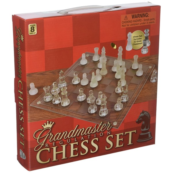 10" Glass Chess Set
