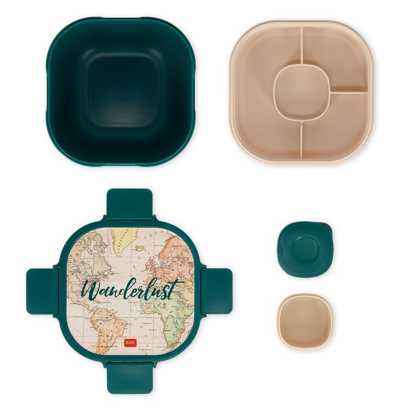 Legami - Lunch Box 1 Fork and 1 Spice Jar