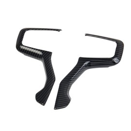Fewshaw Carbon Fiber Steering Wheel Cover Molding Trims Accessoriess for 2019-2025 Chevy Silverado Blazer 2021-2024 Tahoe Suburban (Side Trim)