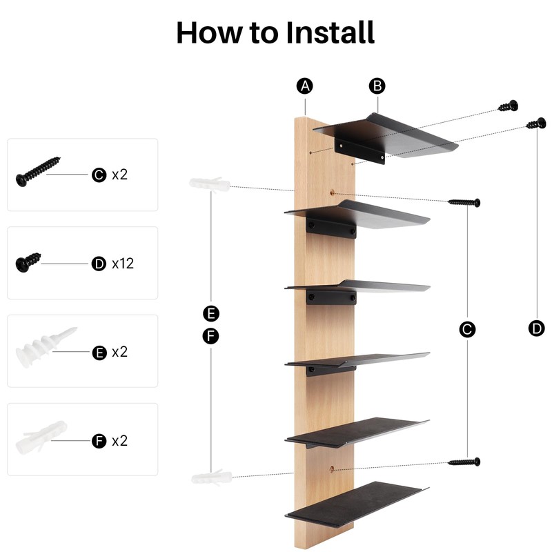 SEKSON Sunglasses Organizer for Wall, Solid Wood Sunglass Holder Display