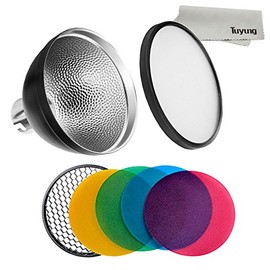 Godox AD-S2 Standard Reflector with Soft Diffuser and ad-s11 Witstro Flash Speedlite Accessories for Godox AD200 AD200PRO AD360 AD360II Flashes