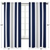 Sweet Jojo Designs Navy Blue, Gray and White Window Treatment