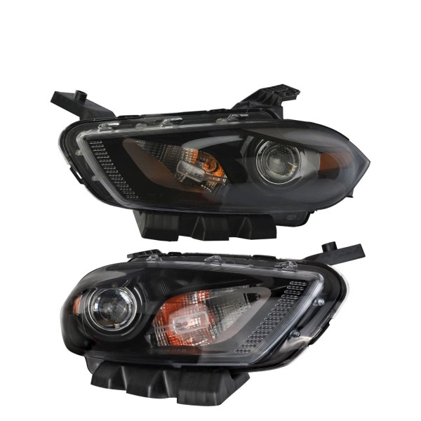 Unbranded Headlight Assembly For 2013-2016 Dodge Dart Halogen w/ Bulbs