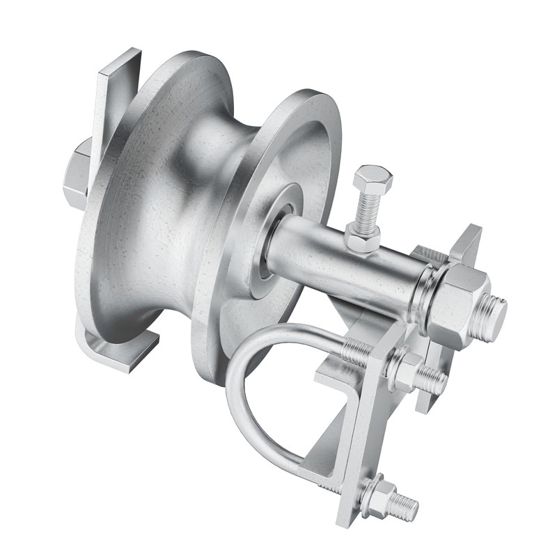 Sliding Gate Rollers Hardware Kit, Galvanized Steel Rolling Gate Wheels
