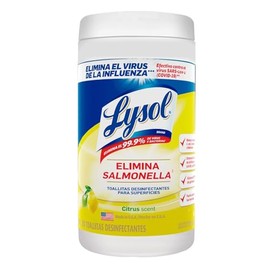 Lysol Toallitas Desinfectantes para Superficies, Aroma Citrus, 80 Toallitas (Tapa puede variar)
