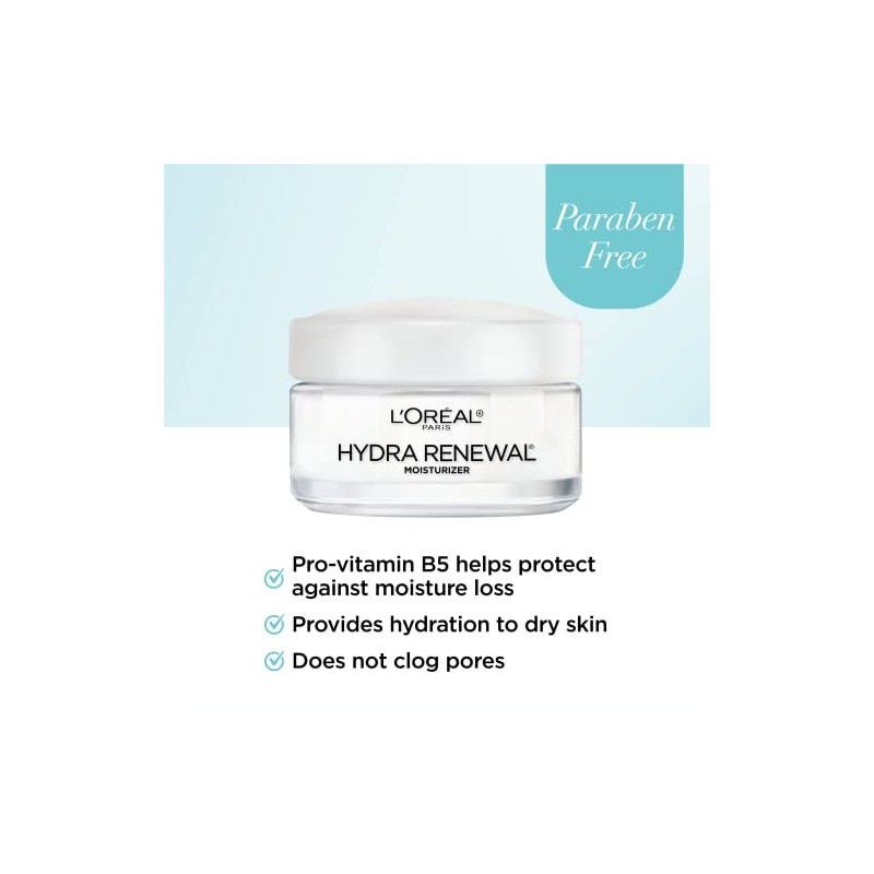 L'oreal Paris Hydra-renewal Continuous Moisture Cream, 1.7 Fl. Oz