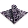 [S&W SHLAX&WING] Men's Dark Purple White Black Color Edge Paisley