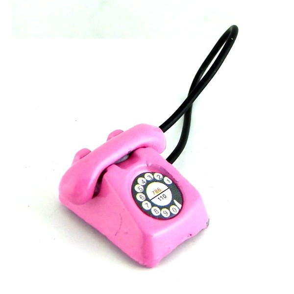 Dollhouse Miniature 1:12 Scale Pink Telephone #G8009