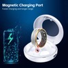 Smart Ring Charging Case Magnetic Charging Compartment Compact Box Portable