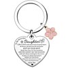 HULALA Inspirational Daughter Keyring Gifts For Birthday Christmas Graduation From