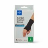 Medline Carpal Tunnel Gloves, Flexible Splint & Beaded Cushion, Size