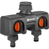 Gardena (08195-80 Two Way Garden Hose Splitter Garden Hose Valve