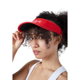 Sportkind Tennis, Padel, Running, Golf Sun Visor, red