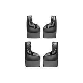 WeatherTech Custom MudFlaps for Ford Super Duty - Front & Rear Set Black (110065-120065)