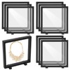 Afcabakila 10Pcs 3D Floating Frame Display Case, 7x7x0.8 inch Transparent