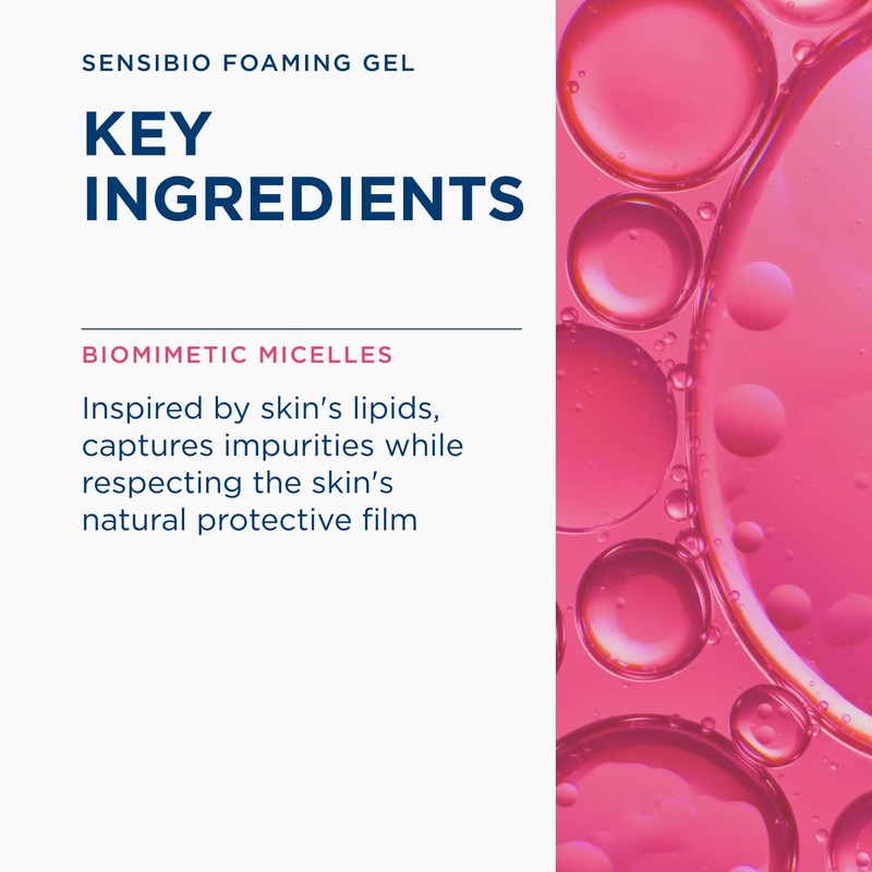 Bioderma Sensibio Foaming Gel Gentle Face Cleanser, Cleansing and Makeup