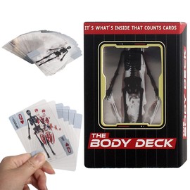 GAROMIA The Body Deck Funny Transparent Playing Cards Human Anatomy Skeleton 3D Image of Human Body Playing Cards Mannequin Body Deck Skeleton Playing Cards