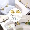 Loszaral Toilet Seat Hinges Replacement, Gold Toilet Seat Hinges, Long