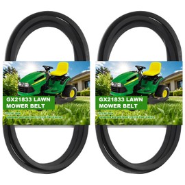 2Pack Upgrade GX21833 Deck Drive Belt Replacement Compatible with John Deere L120 L130 145 D140 LA145 LA130 D150 D160 LA165 LA155 X165 48-Inch Deck GX20571 Fit Stens 265-238 -Dpwrrot