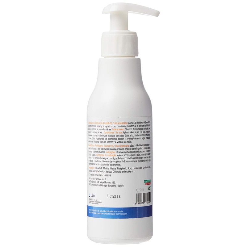 Labors Leti S.L. 920-7283 Leticaderm Shampoo 250 ml Leti