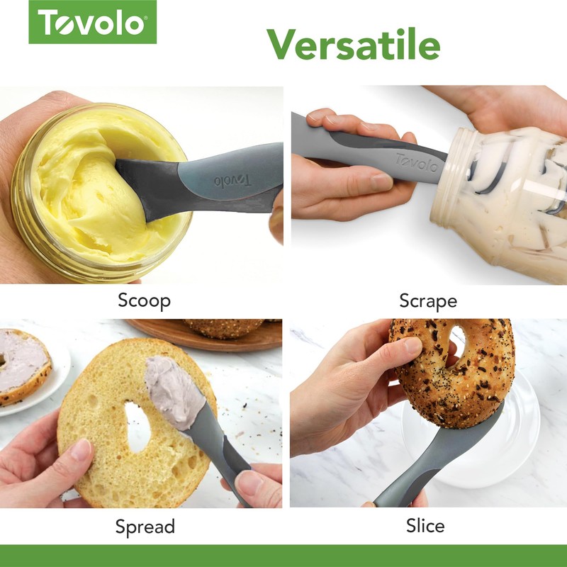 Tovolo Scoop and Spread Large Dual End Silicone Sandwich Spreader