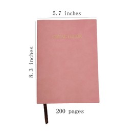 shengyoude Business Notebook, 4 pieces of 8.3-inch x 5.7-inch A5 hardcover PU leather fabric notebook, 8mm grid, 4 colors, 200 pages -100 study and office notebook diaries (4, colour)