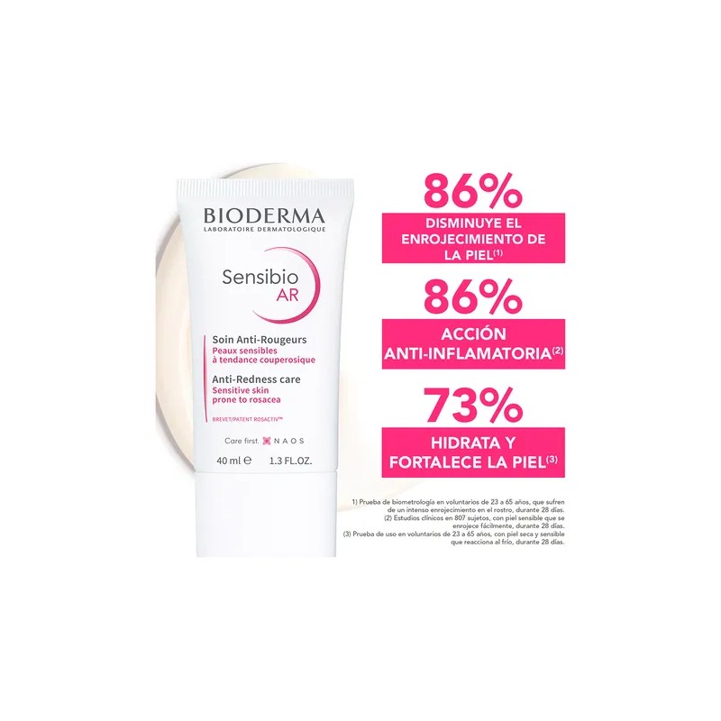 Bioderma Sensibio AR Cuidado Dermatolgico Antirrojeces, Piel Sensible, 40 ml