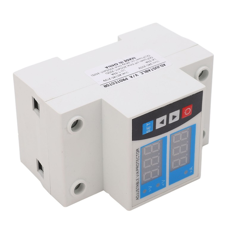 Over Under Voltage Protector Current Limit Din Rail Adjustable 2