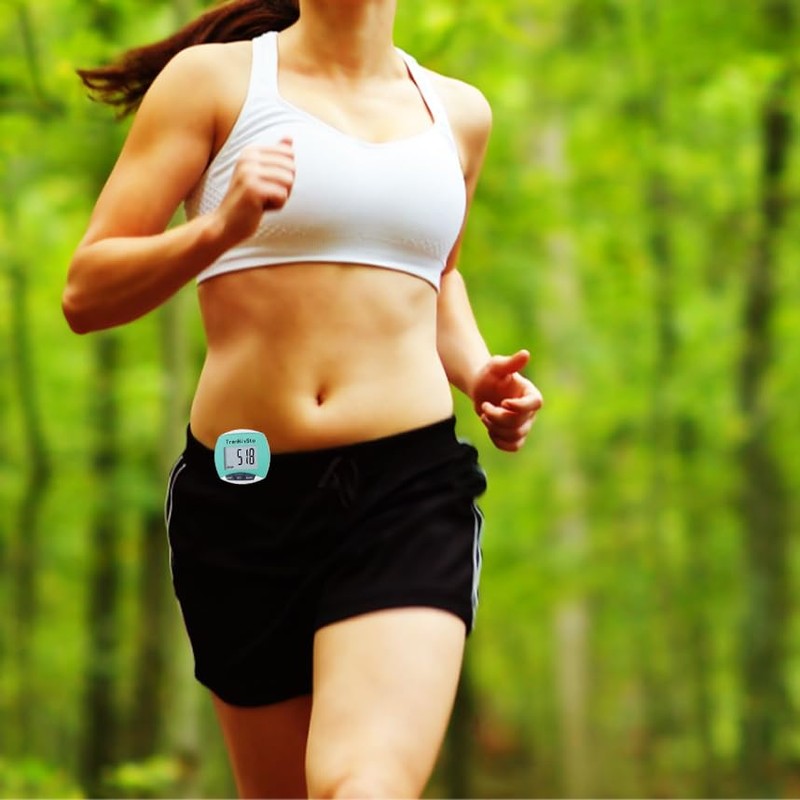 Pedometer for Walking Steps and Miles,Simple Step Counter Clip on