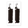 SIE Pack of 2 Solid Poly Lead Rope for Horse