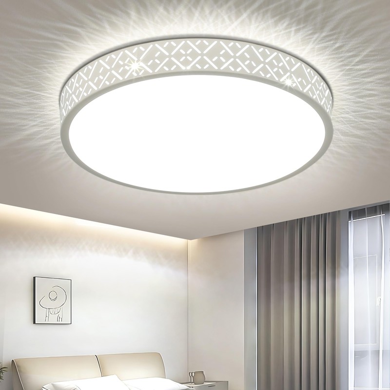 kuwork LED Ceiling Light Living Room: Openwork Ceiling Light 30