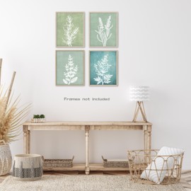 AIOAIFUT Vintage Botanical Prints for Wall Decor, Unframed Boho Wall Art, Rustic Farmhouse Plant Wall Art Set of 4, 8" × 10"