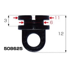 Curtain Runner for Genuine Curtain Rails, Hino: Large '17 Profia/4t '17 Ranger (H29.5~) 508625