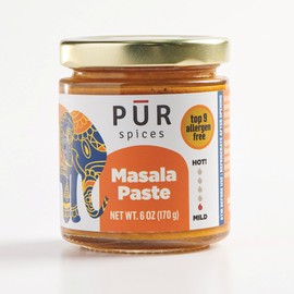 PUR Spices Masala Paste for Indian Cooking | Base Sauce or Marinade for Curry or Rice Dishes | Garam Masala | Plant Based, Gluten Free, No sugar added, Preservative and Additive Free I 6oz Jar