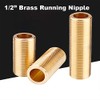 Threaded Nipple 1/2 Inch Brass Barrel Nipple Thread Hose for