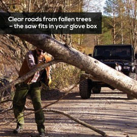 Nordic Pocket Saw 36 Inch Pocket Chainsaw with 50 Bi-Directional Teeth for Clearing Trails - Handy Backpacking Saw with Extra Large Nylon Handle Loops - for Survival and Emergency Situations