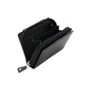 Wallet with side zip pocket LEAS, Genuine Leather, black -