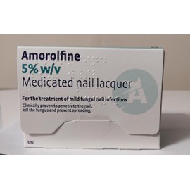Amorolfine 5% Fungal Nail Treatment Once Weekly 3ml GSL (Packaging may vary), from UK