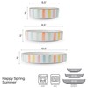 Darbie Angell Spring Summer 9 Piece Dinnerware Serving Bowl Set,