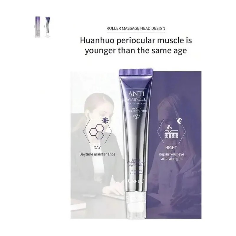 Crema Contorno Ojos Antiojeras Arrugas Rollerball Peptidos Todo Tipo De