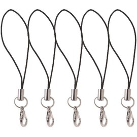 5Pcs Nylon Lanyard Strap with Lobster, Clasp Anti-Lost Lanyard String for Wireless, Earphone Keychain,Nylon Lanyard Strap with Lobster Clasp for USB Drive Mp3 Wireless, Cell Phone Grips, Car Keychain