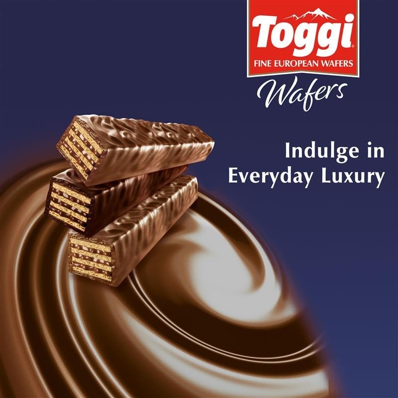 TOGGI Fine European Chocolate Wafers, Milk Chocolate (0.88 oz 24