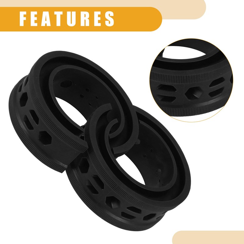 Partuto 2pcs Universal Car Coil Spring Buffer Buffer D Type