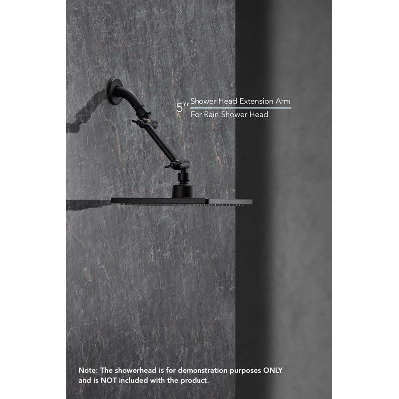 5 Inch Adjustable Shower Head Extension Arm With Locking Set