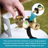 Aekops 100 lb Propane Tank Adapter, Propane Gauge for 100