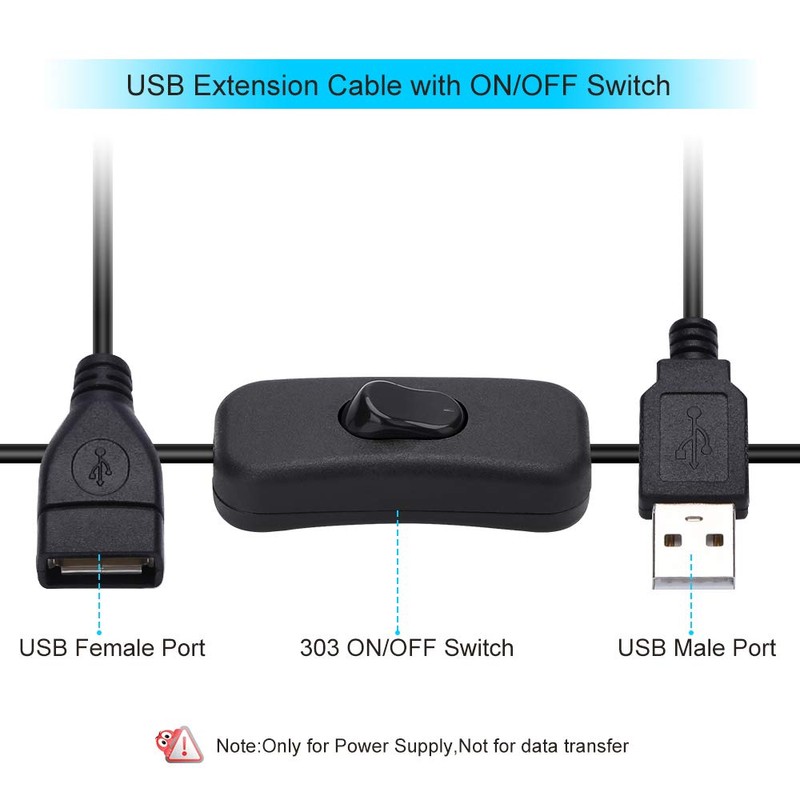 Electop USB ON Off Switch (1.2M)