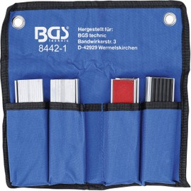 BGS 8442-1 Vice Protection Jaws Set 8 Pieces Aluminium 125 mm with Magnet Aluminium Protective Jaws