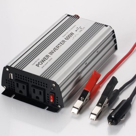 E-LION 600W Power Inverter DC 12V，Output 110V-120V AC Car Inverter with USB Car Adapter